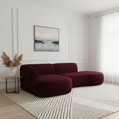 22 GRADOS DECORACION - Sofá en L Emilia 250cm x 130cm Tela