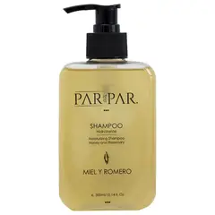PARPAR - Shampoo hidratante Miel y Romero 300mL - Pelo seco -