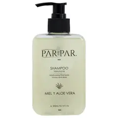 PARPAR - Shampoo hidratante Miel y Aloe vera 300mL - Pelo seco y tinturado -