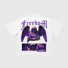 VANN - Camiseta para Hombre En Algodón Freedom T-shirt Negro