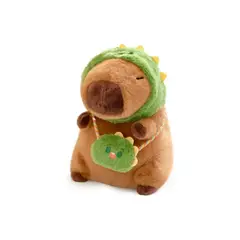 GENERICO - Peluche Capibara Dinosaurio + Cobijita Suavidad ternura y confort en un solo abrazo