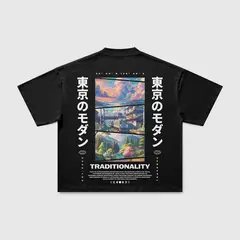 VANN - Camiseta para Hombre En Algodón Japan T-shirt