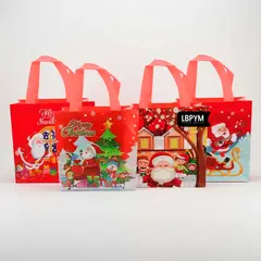 GENERICO - 10 Bolsas Navideñas Plastificadas Surtidas Regalos Anchetas