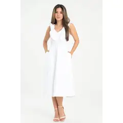 RAGGED - Vestido london Blanco