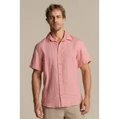 ILOT - Camisa Canaria en lino rosado SH59R61