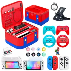 ONE PIXEL - Estuche Kit De Accesorios Para Nintendo Switch 30 PCS Tipo Baul