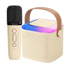 GENERICO - Kit Parlante Y Micrófono Karaoke Para Niños Bluetooth Rgb Y1