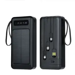 COLME TECHNOLOGY HOME - Power Bank Batería Solar Portátil Panel 20000mah Linterna Cm