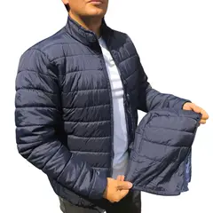 ABC JACKETS - Chaqueta Hombre Acolchada Impermeable capota removible colores varios