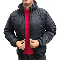 ABC JACKETS - Chaqueta Hombre Acolchada Impermeable capota removible colores varios