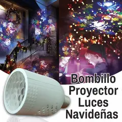 GENERICO - Bombillo Proyector Lámpara Navideño Led Multifigura Con Adaptador De Toma Corriente Decorativo Hogar