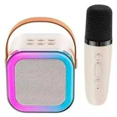 ZHOPI CO - Parlante Karaoke Inalambrico LED Con 2 Microfonos Bluetooth