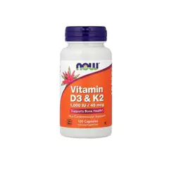 ALHAJAS - Suplemento De Vitamina D-3 Y K-2 De Now Foods 120 Cápsulas
