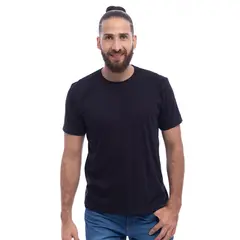 BOCARED - Camiseta para hombre Kirk H negro basico