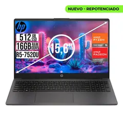 HP - Portátil 255 G10 Ryzen 5 - 16GB RAM - 512GB SSD - 15.6"
