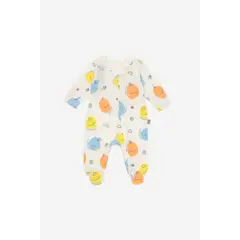 NATO - Pijama Básica Colección La Magia de Ser color crema con estampado en caritas