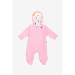 NATO - Talego Colección La Magia de Ser pijama color rosado con capota removible y forro estampado de helados en interior