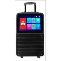 GENERICO - Parlante Karaoke Portátil con Pantalla Táctil y Conectividad Bluetooth