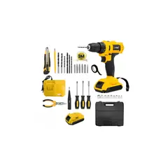 SHEN HUANG - Set de Herramientas Eléctricas ADEITE 12V Taladro Recargable y Accesorios Pro