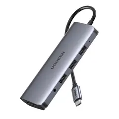 UGREEN - Hub 10 En 1 Usb C HDMI VGA Rj45 Jack Usb 3.0 Sd/tf Pd