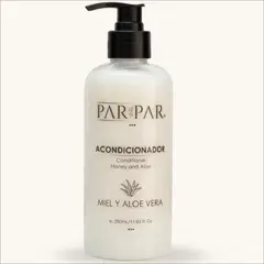 PARPAR - Acondicionador hidratante Miel y Aloe Vera 350mL - Pelo seco - Sin fragancia -