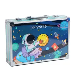 PIX LINK - Maletín de Arte Infantil Universe 145Piezas con Diseño de Astronauta