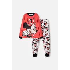 DISNEY - Pijama de Minnie Mouse pantalón largo multicolor para niña