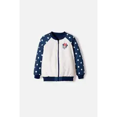 DISNEY - Chaqueta de Minnie Mouse con cierre multicolor para niña 2T a 5T