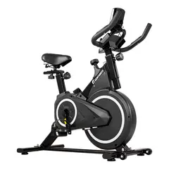 CENTURFIT - Bicicleta Spinning Estática Uso Rudo Negro