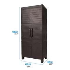 PLASTICOS MQ - Armario Plastico Grande Multiusos Marca Mq