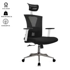 EKONOMODO COLOMBIA - Silla De Oficina Presidente Turmanila Negra Blanca