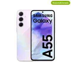 SAMSUNG - Celular Galaxy A55 5G 256Gb Lila Reacondicionado +14 Meses de Garantia