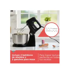 BLACK+DECKER - Batidora 2 en 1 vertical y manual,