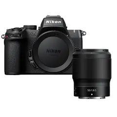 NIKON - Cámara Sin Espejo Z50II con Lente NIKKOR Z 50mm f18 S Kit Completo