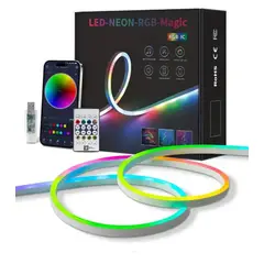 ZHOPI CO - Cinta Tira Led Luz Neon Rgb Manguera 5 Metros Ritmica Usb