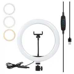 GENERICO - Aro De Luz Led Para Foto Y Video - 33 cm