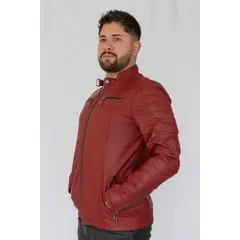ABC JACKETS - Chaqueta para hombre cuero sintético urbana