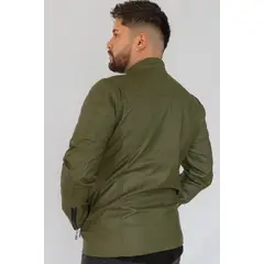 ABC JACKETS - Chaqueta para hombre cuero sintético urbana