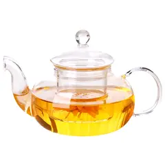 GENERICO - Tetera De Cristal 600ml De Lujo Con Infusor cristal