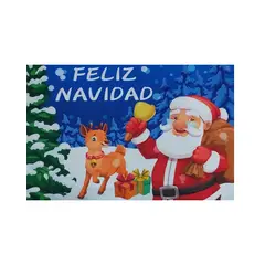 GENERICO - Tapetes Navidad Alfombra Antideslizante Absorbente