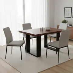 22 GRADOS DECORACION - Mesa comedor Adrián 120cm x 60cm Formica y metal