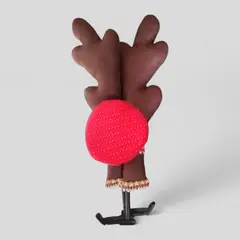 GENERICO - Kit de navidad para vehiculo Reno Cuernos Cachitos Nariz - navidad