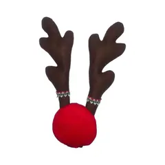 GENERICO - Kit de navidad para vehiculo Reno Cuernos Cachitos Nariz - navidad