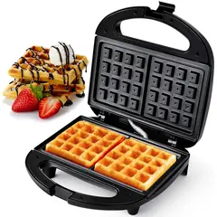ONE PIXEL - Maquina Para Hacer Wafles Eléctrica 2 Porciones Antiadherente