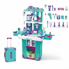 GENERICO - Juego De Médico Infantil Con Carrito y Accesorios Realistas Kit De Doctora o Doctor Para Niños