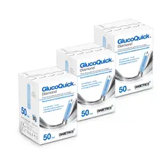 GLUCOQUICK - 50 Tirillas Gd50 Diamond Prueba De Glucosa Sangre