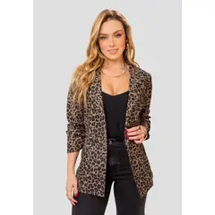 MARKETING PERSONAL - Blazer Mujer Estampado Mp 112655