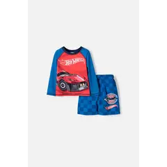 HOT WHEELS - Conjunto de Baño de azul y rojo para niño 2T a 6T