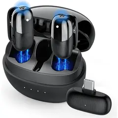 DIVASKIN - Microfonos Inalambrico Solapa Para Celular iPhone iPad Camara