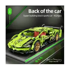 AMERICAN GENERICS - Coche deportivo de carreras de alta tecnología 438 piezas Bloques lego de construcción